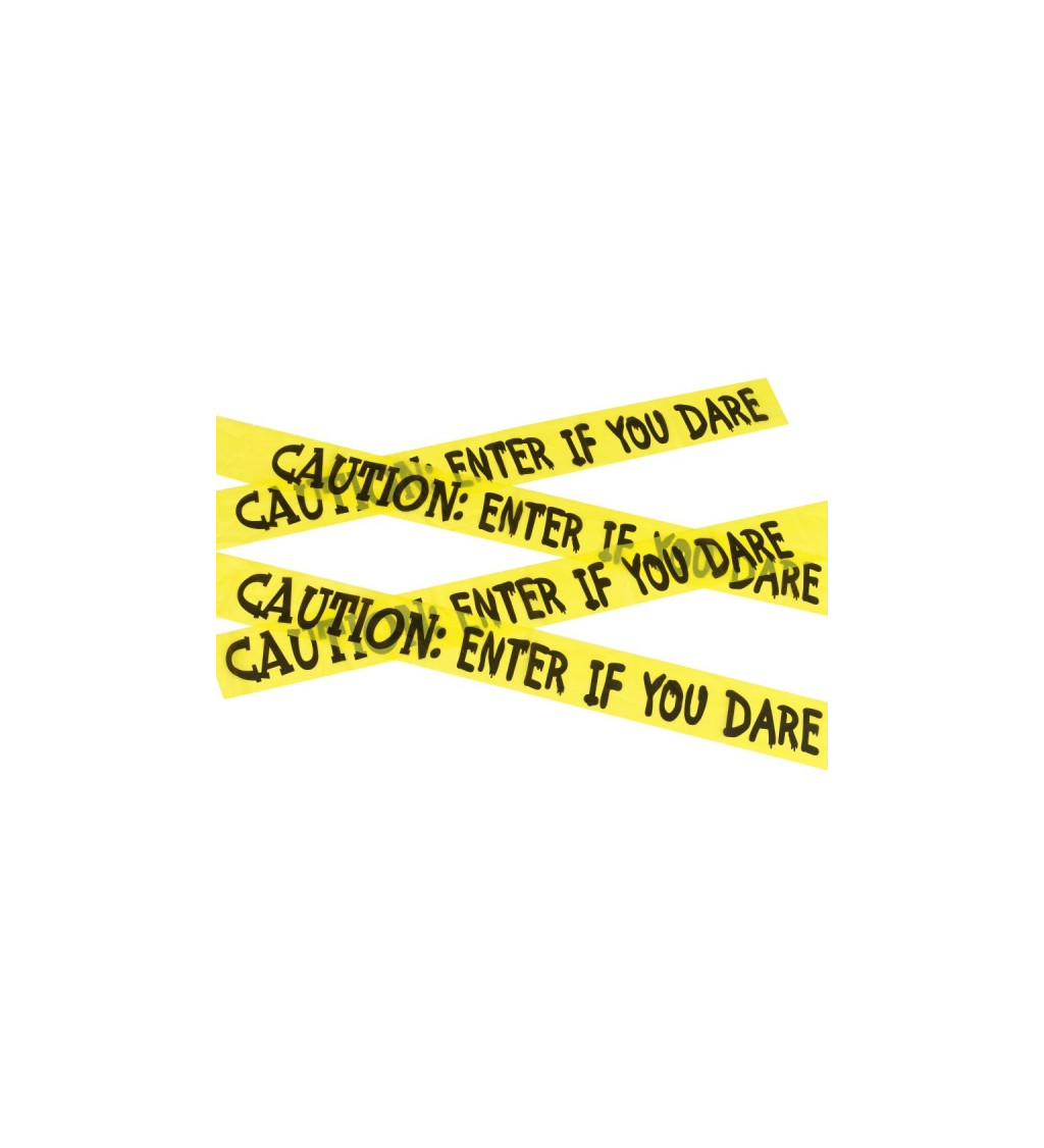Žlutá páska - Upozornění: Vstup pokud se odvážíš 6m