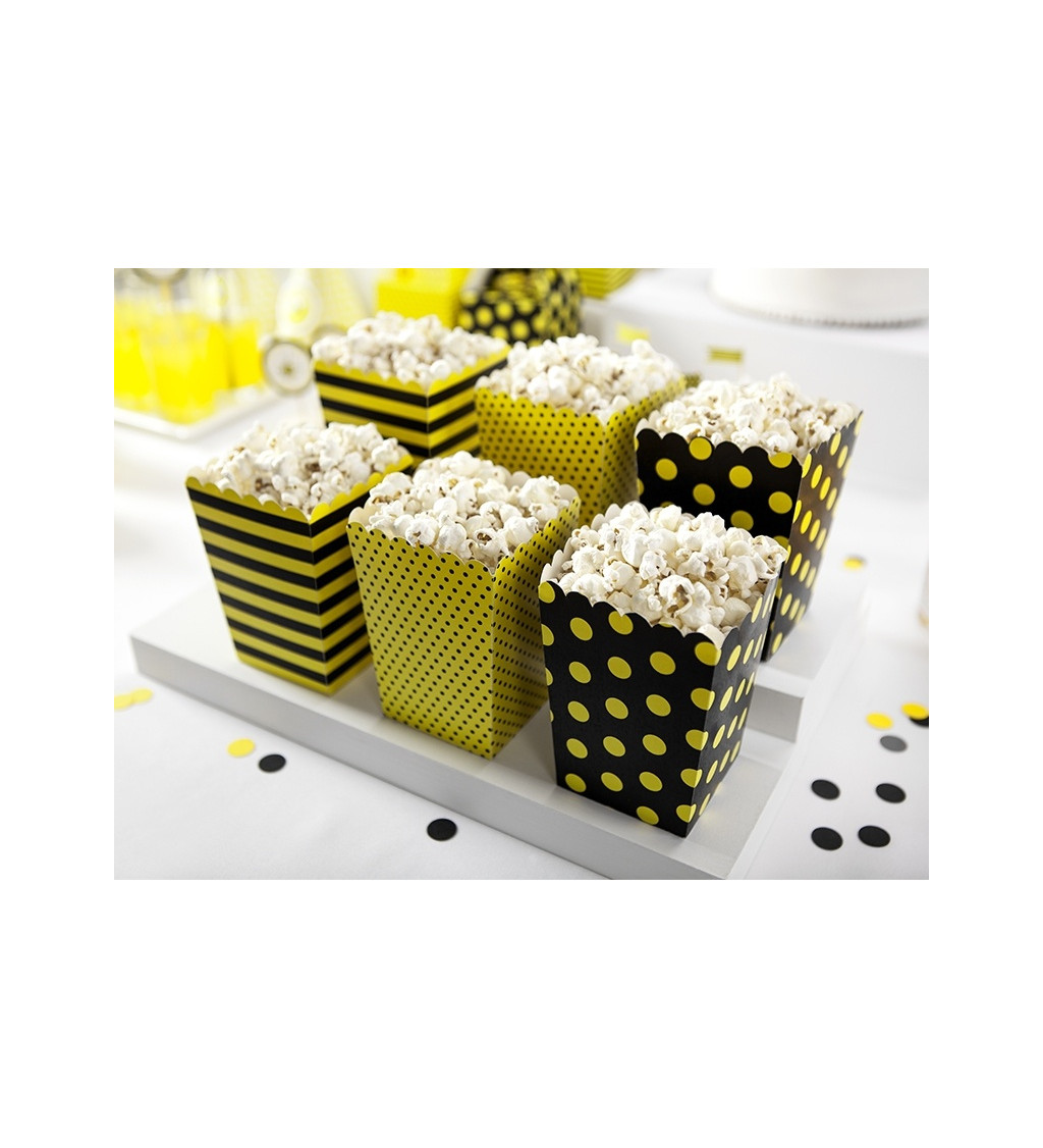 Krabičky na popcorn - včelka