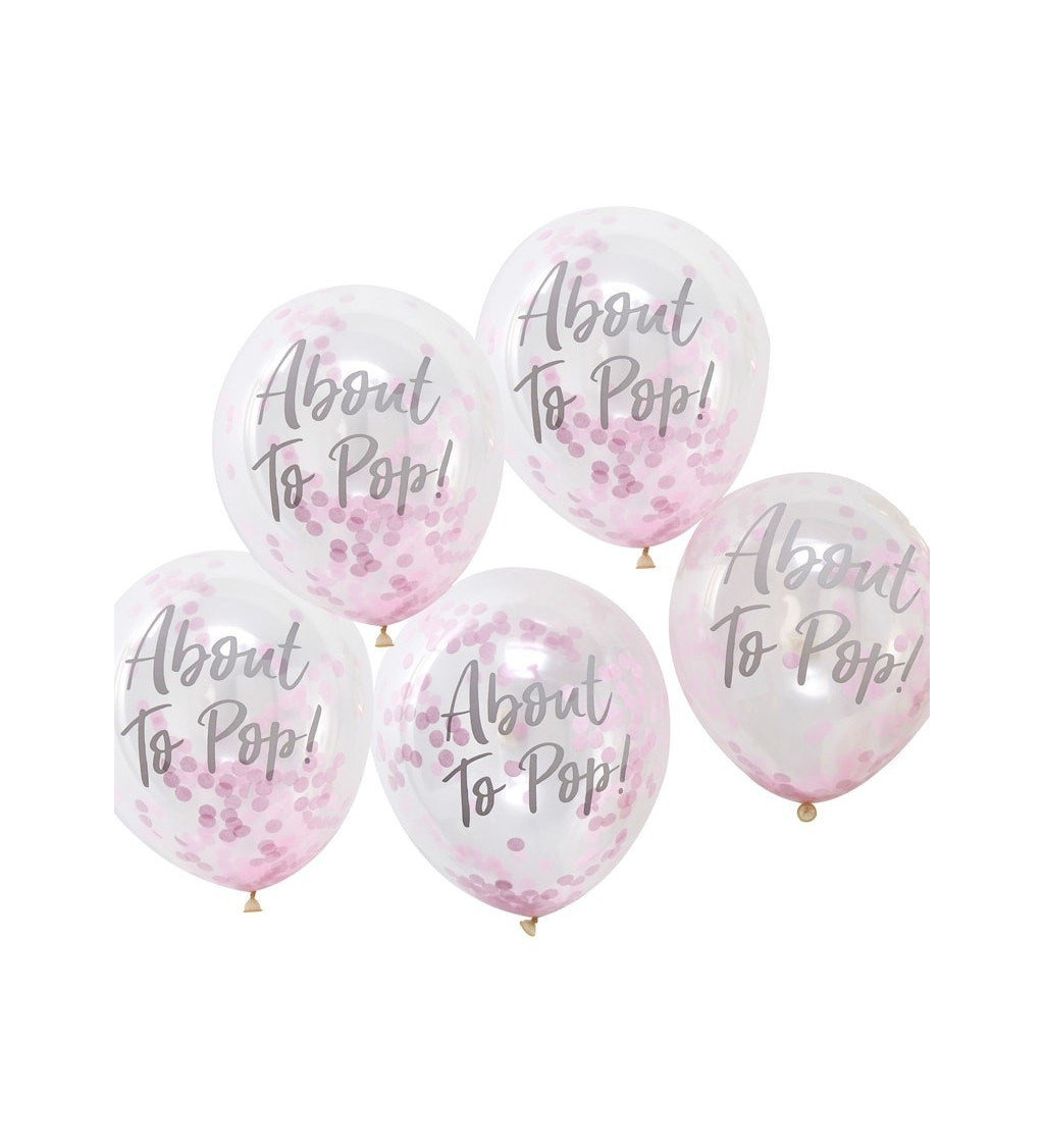 Sada balonků ABOUT THE POP - růžová