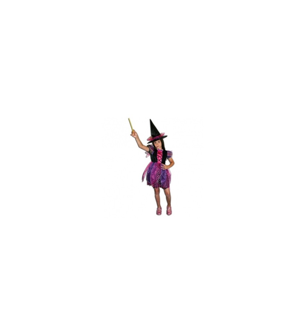 Dětský kostým čarodějnice - fialová