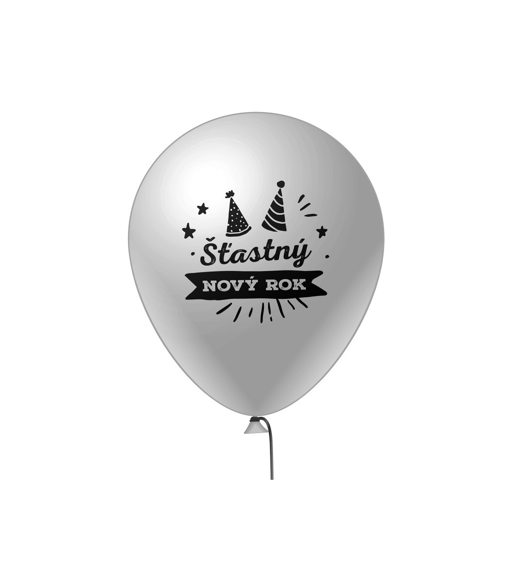 Balónek Šťastný nový rok - 6ks