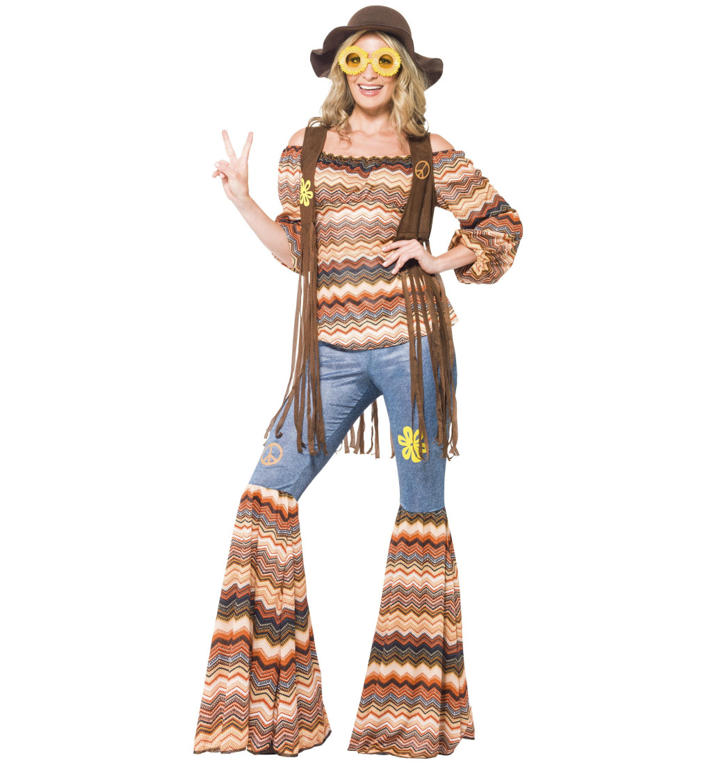 Kostým Hippie bláznivý dámský