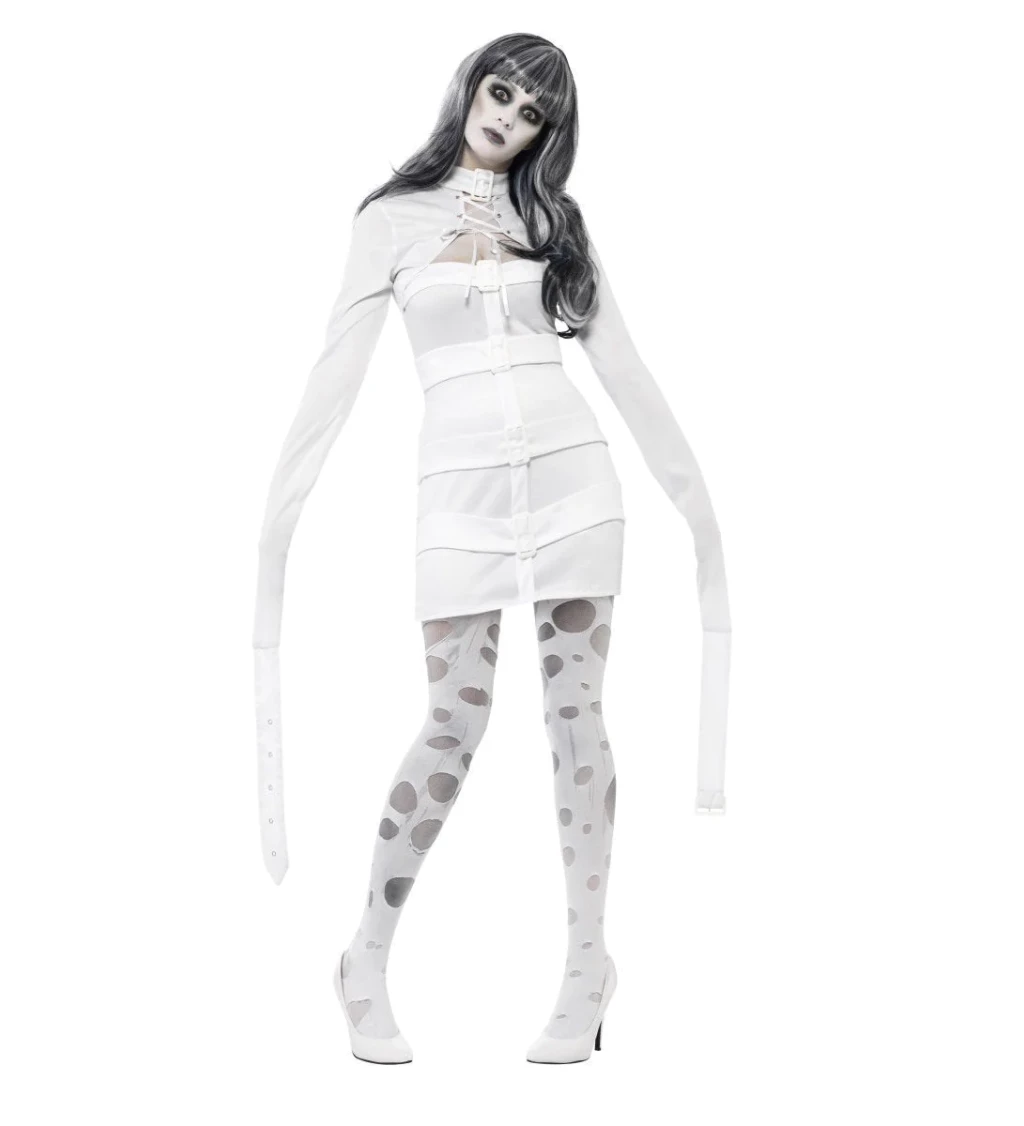 Dámský kostým - zombie v bílém