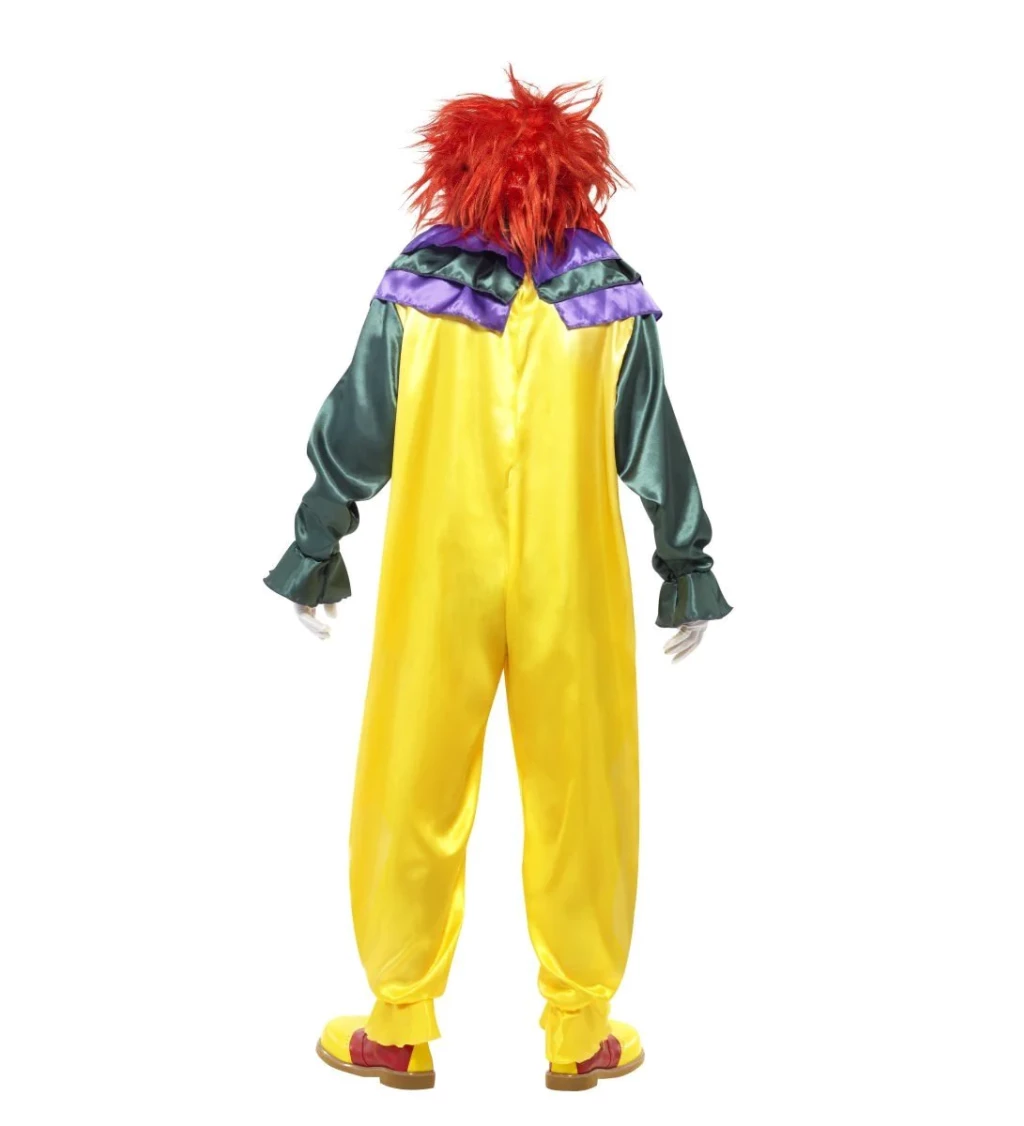 Kostým Zkažený klaun - žlutý