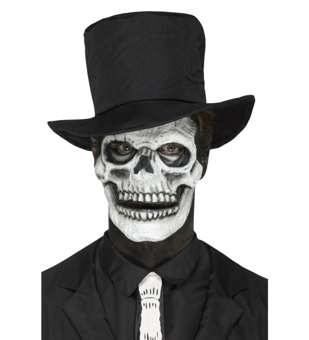 Nalepovací latexová maska - skeleton