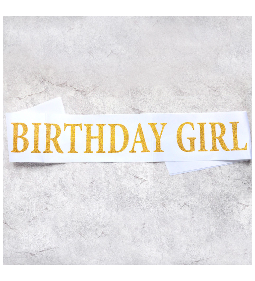 Šerpa bílá - Birthday Girl