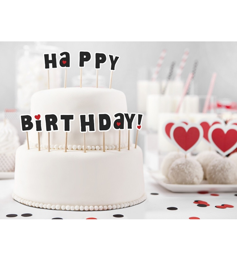 Párátka na dort - Happy Birthday