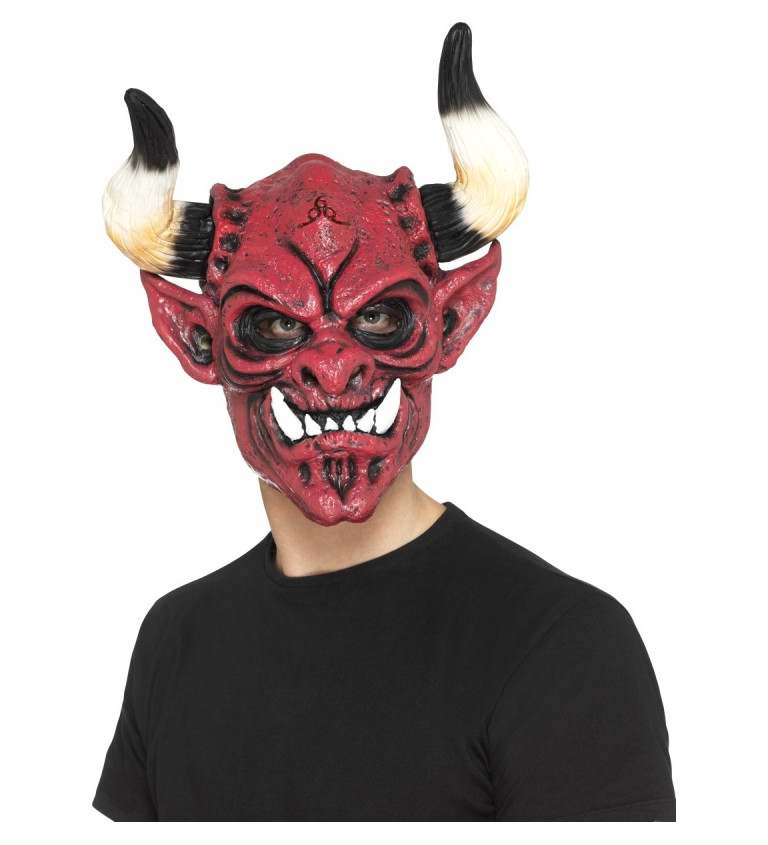 Latexová maska - Satan