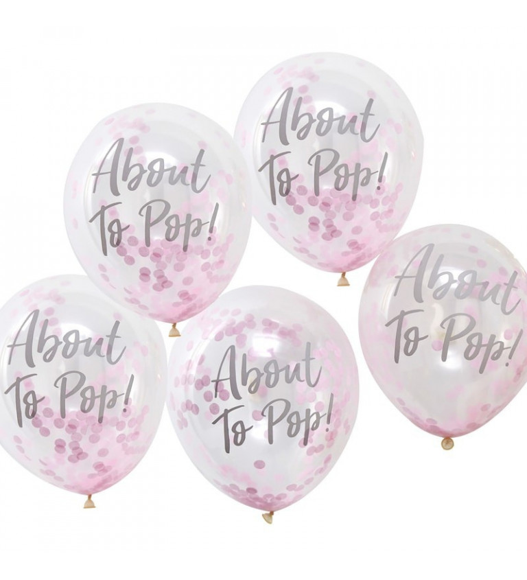 Sada balonků ABOUT THE POP - růžová