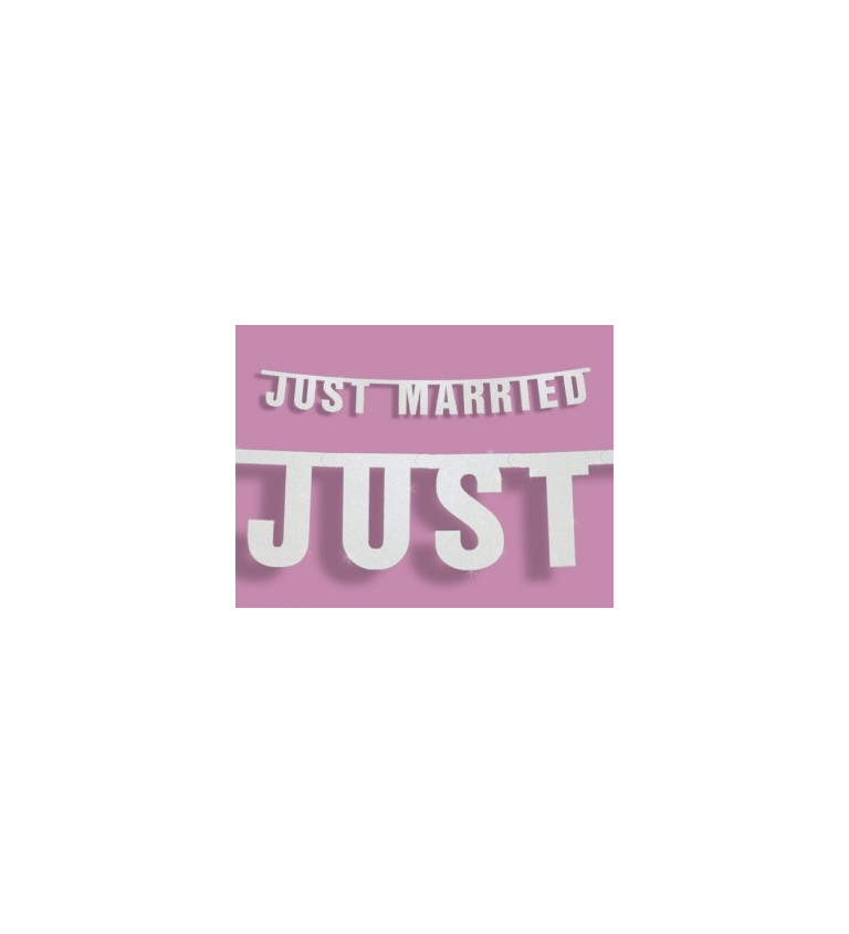 Girlanda svatební "Just Married"