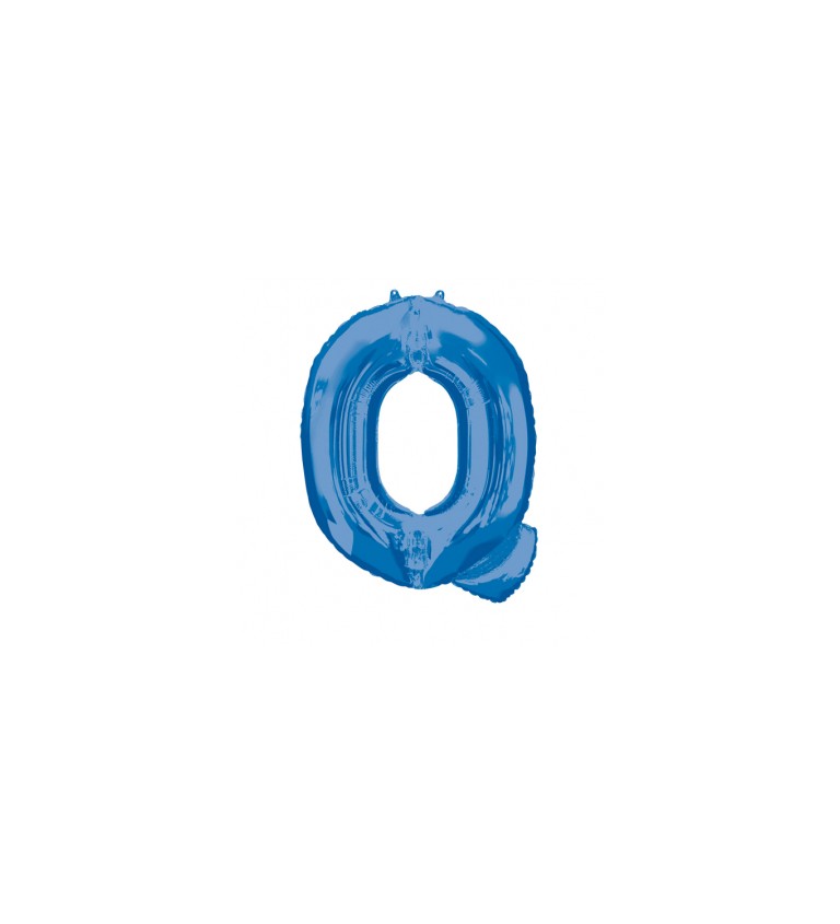 Fóliový balónek Q (modrý)