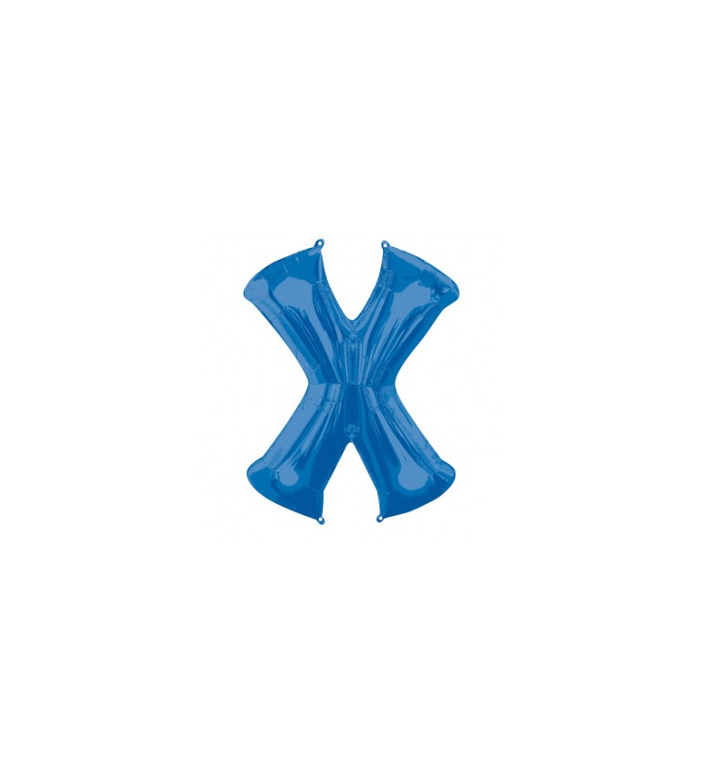 Fóliový balónek X (modrý)