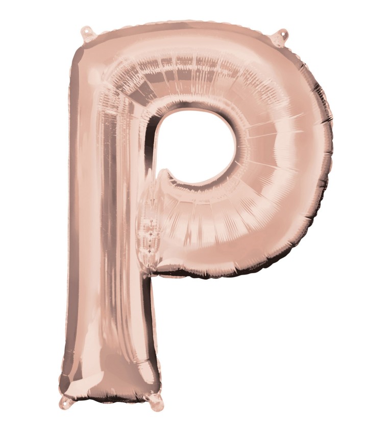 Fóliový balónek P (růžový)