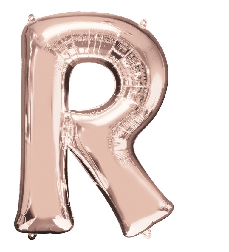 Fóliový balónek R (růžový)