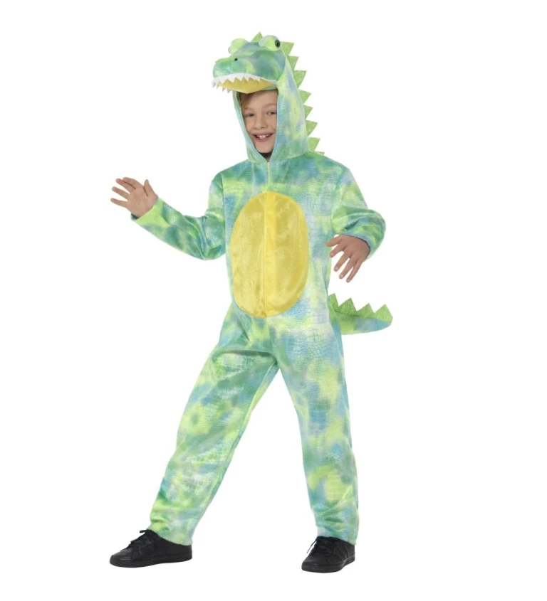 Dětský kostým - zelený dinosaur