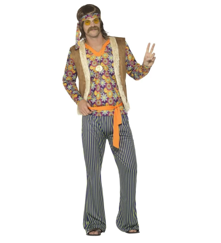 Pánský kostým - hippie zpěvák