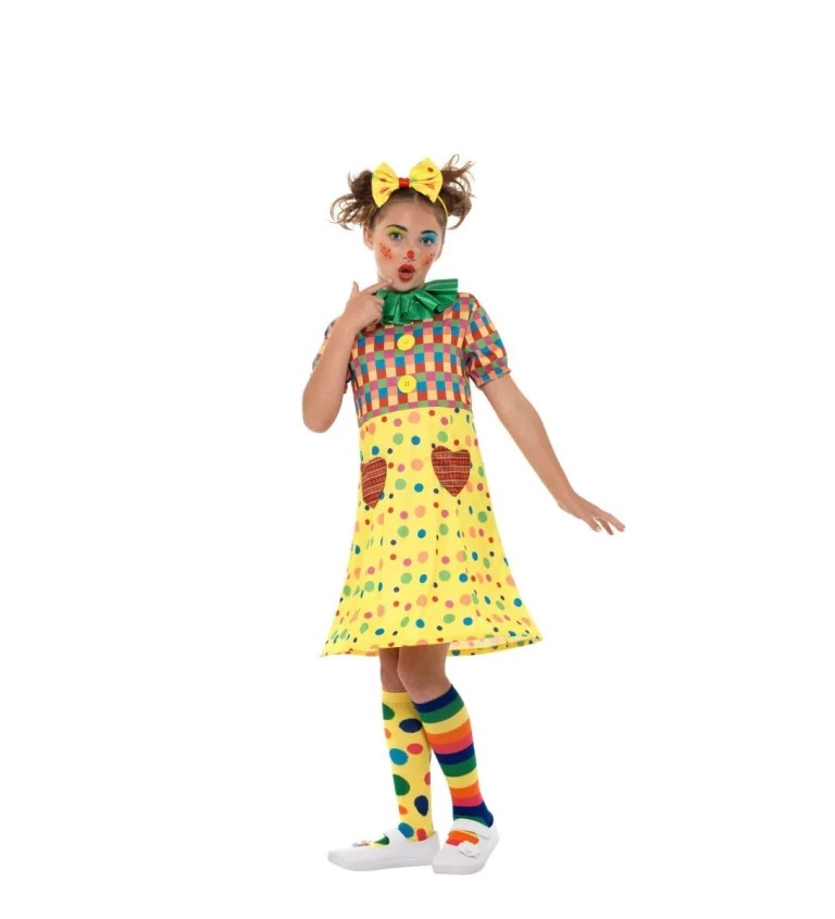 Dívčí kostým - barevná klaunice