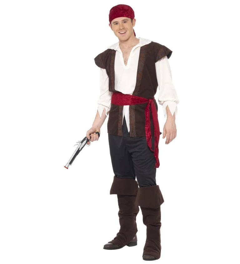 Kostým Pirát s červeným páskem