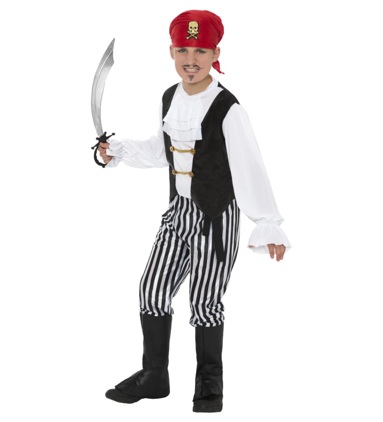 Dětský kostým – pirát deluxe