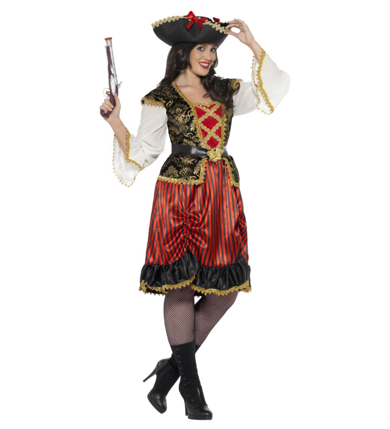 Dámský kostým - oplácaná pirátská lady