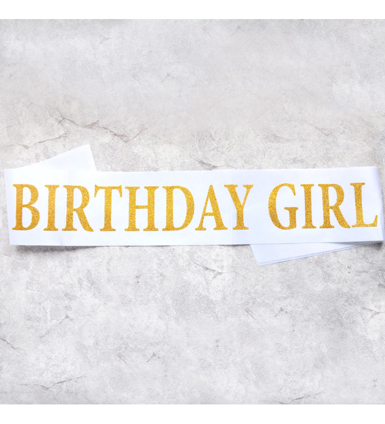 Šerpa bílá - Birthday Girl