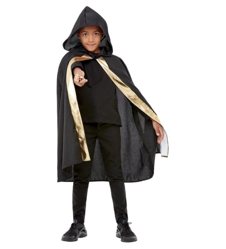 Čarodějnický plášť s kapucí - dětská velikost