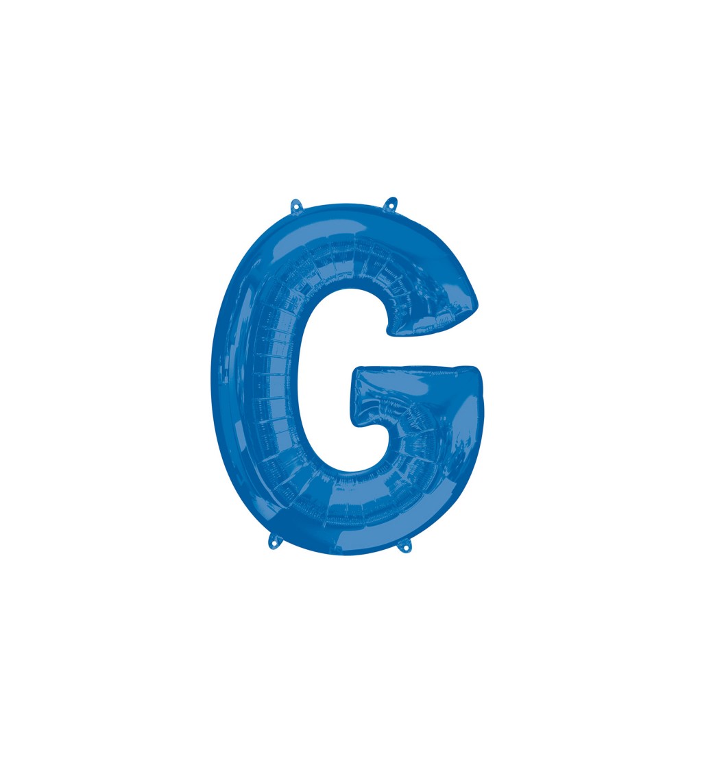 Fóliový balónek G (modrý)