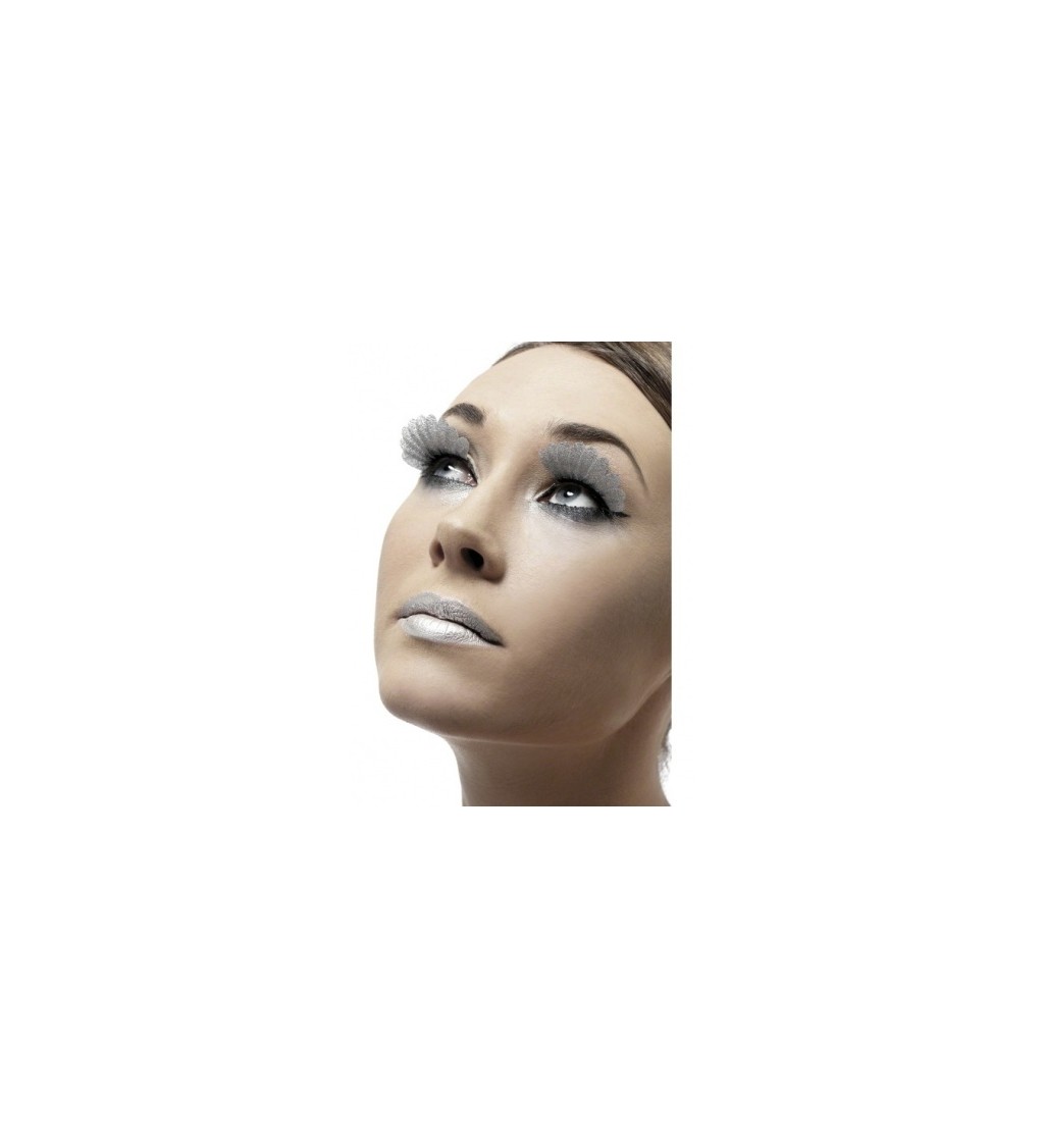 Nalepovací řasy stříbrná peříčka