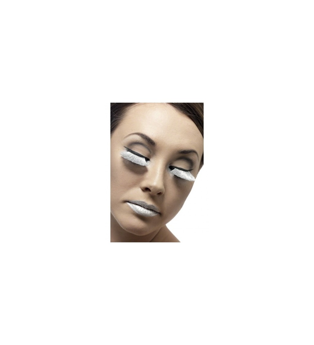 Nalepovací řasy stříbrná peříčka