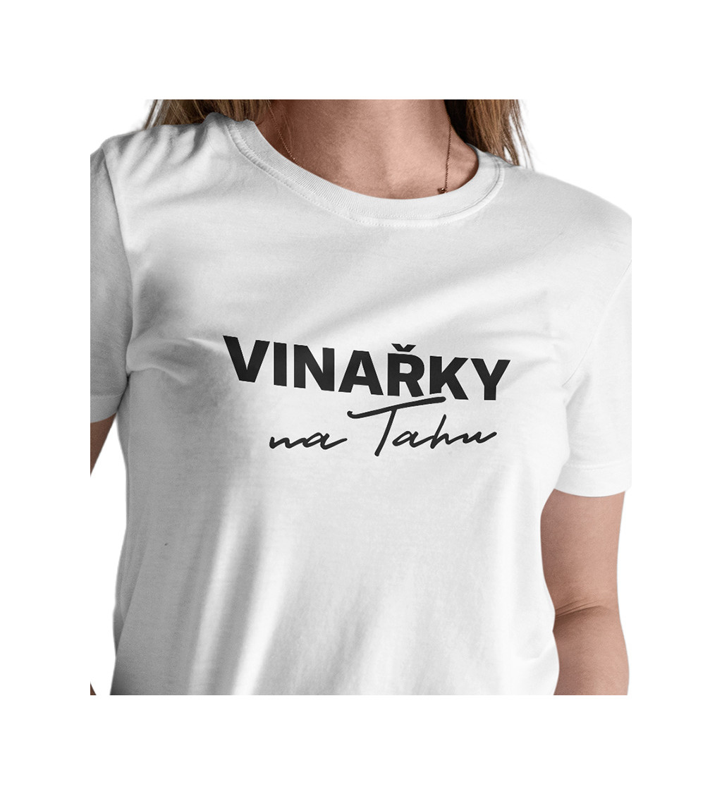 Dámské triko bílé - Vinařky na tahu