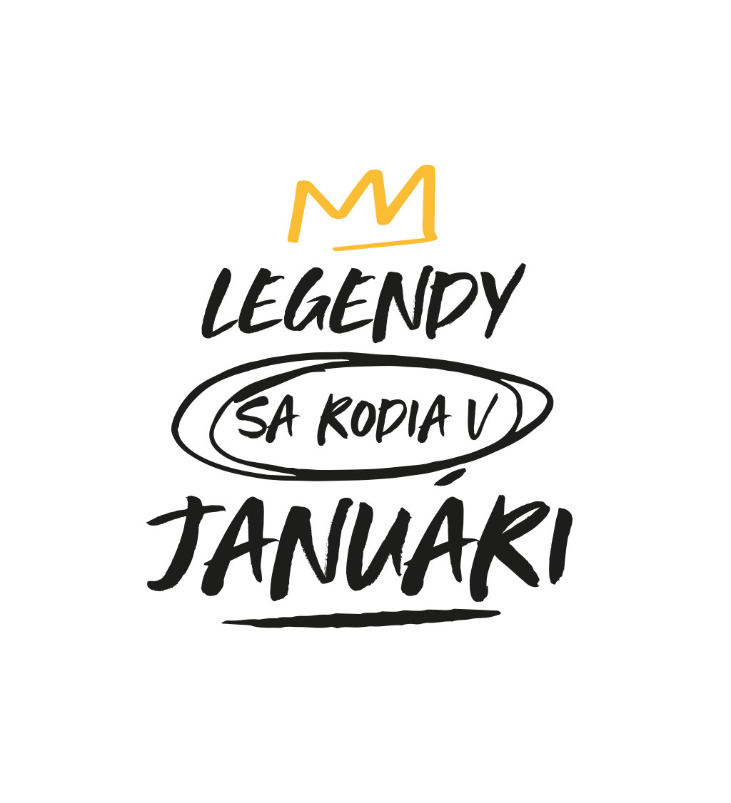 Dámské tričko bílé - Legendy v januári