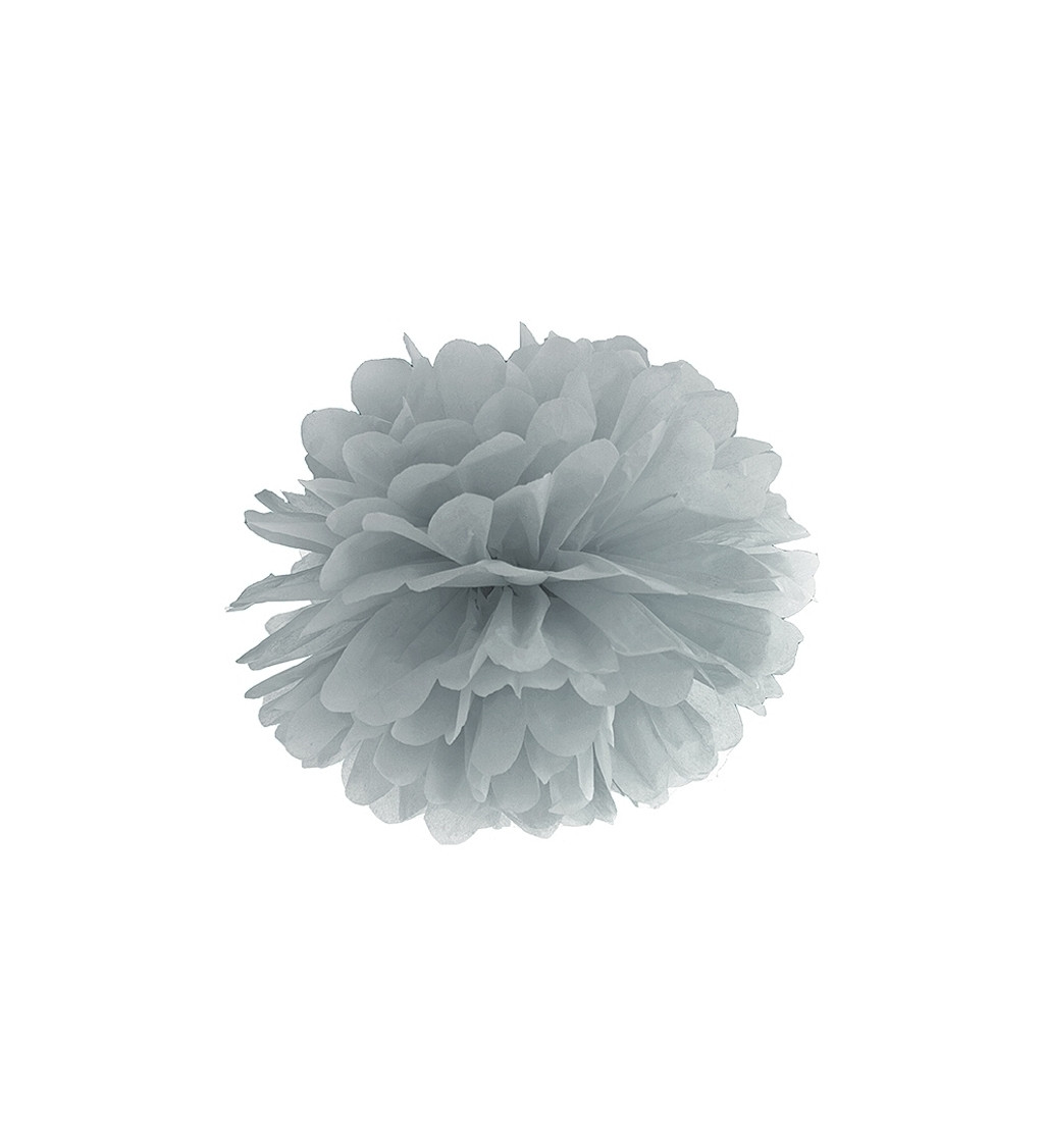 Pompom šedý
