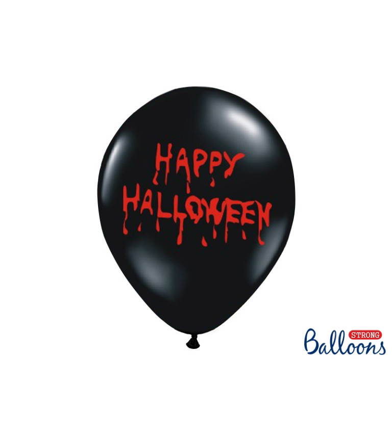Balonek - potisk Happy Halloween 6ks