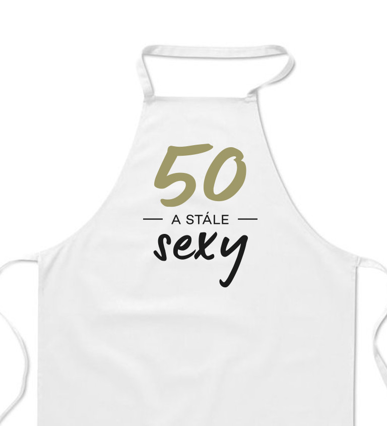 Zástěra bílá - 50 a stále sexy