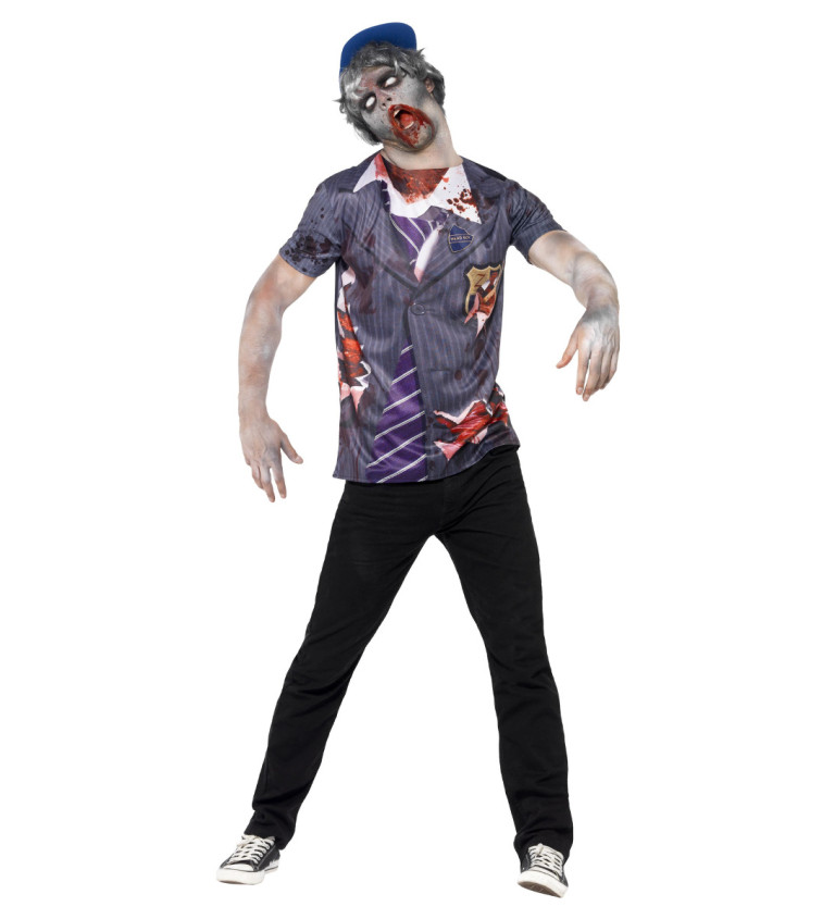 Zombie školák - kostým pánský