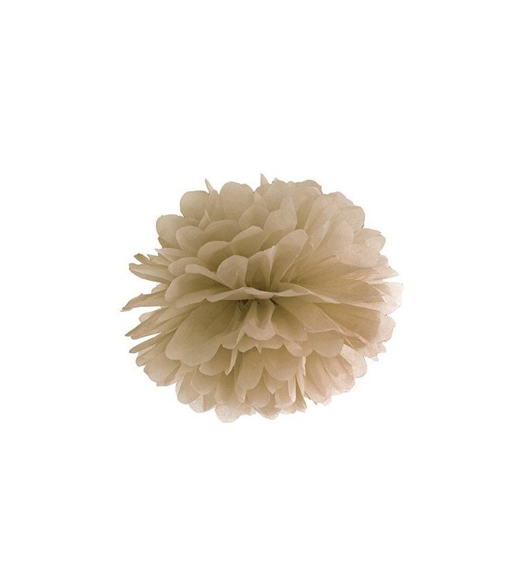 Pompom karamelový