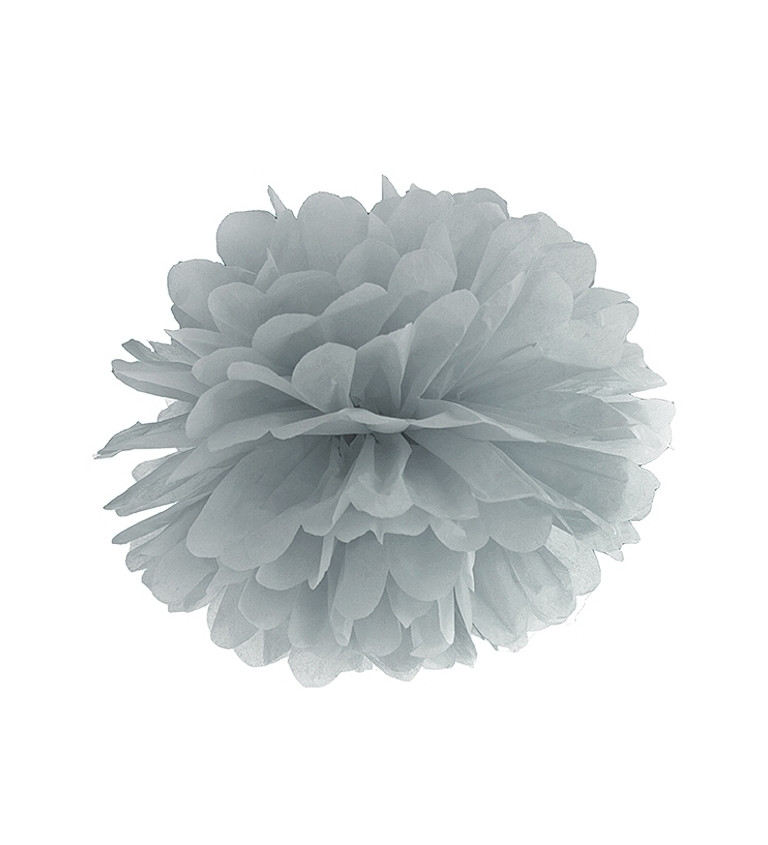 Pompom šedý
